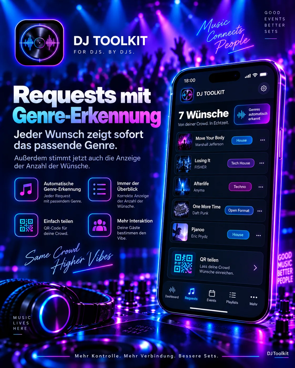 DJ Toolkit Requests mit Genre-Erkennung